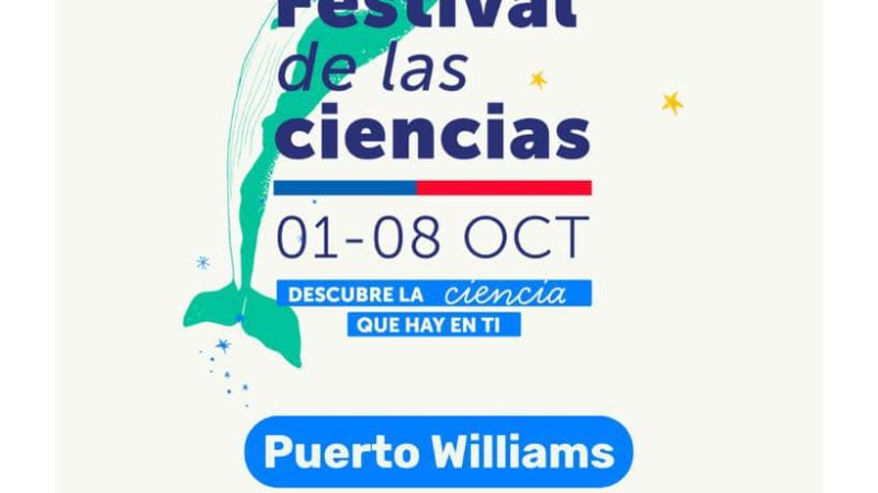 Desde el 1° al 8 de octubre se realiza el Festival de Ciencias en Puerto Williams