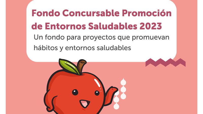 Hasta este jueves 19 de octubre se reciben las postulaciones al Fondo Concursable de Elige Vivir Sano