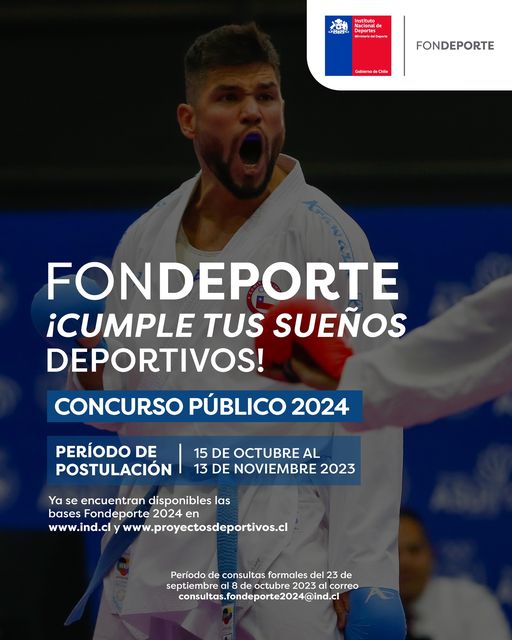 Están abiertas las postulaciones al Fondo Nacional para el Fomento del Deporte 2024 en Magallanes