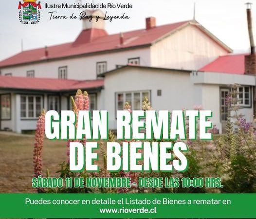 Municipalidad organiza remate de bienes en Río Verde