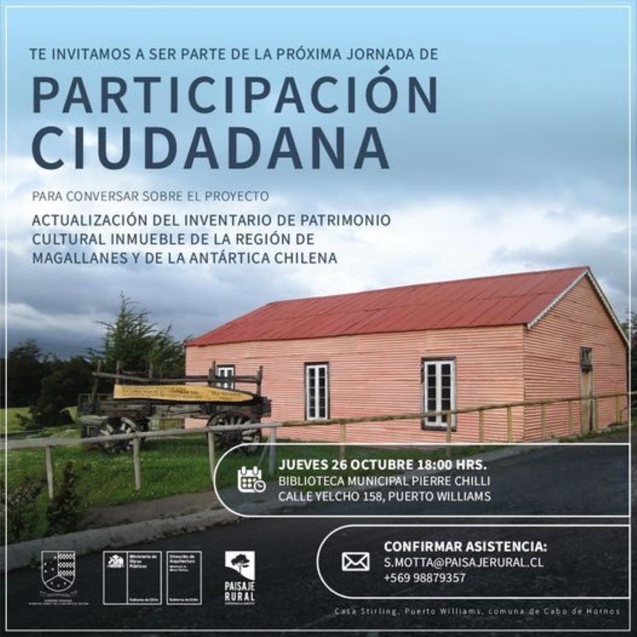 SEREMI de Obras Públicas de Magallanes invita a jornada de participación ciudadana en Puerto Williams