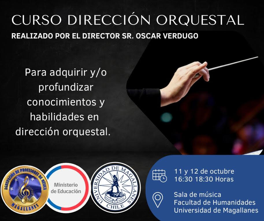 Curso de Dirección Orquestal se realizará en Punta Arenas para profesores de Educación Musical