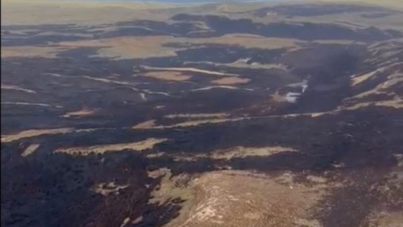 1.200 hectáreas abarca incendio forestal en Tierra del Fuego | Helicóptero se incorporó a combate del siniestro