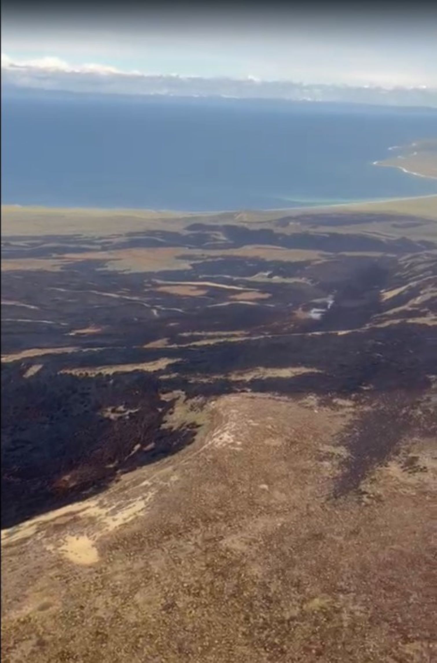 1.200 hectáreas abarca incendio forestal en Tierra del Fuego | Helicóptero se incorporó a combate del siniestro