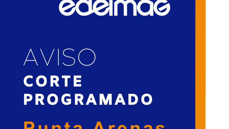 Edelmag informa de corte programado para Punta Arenas