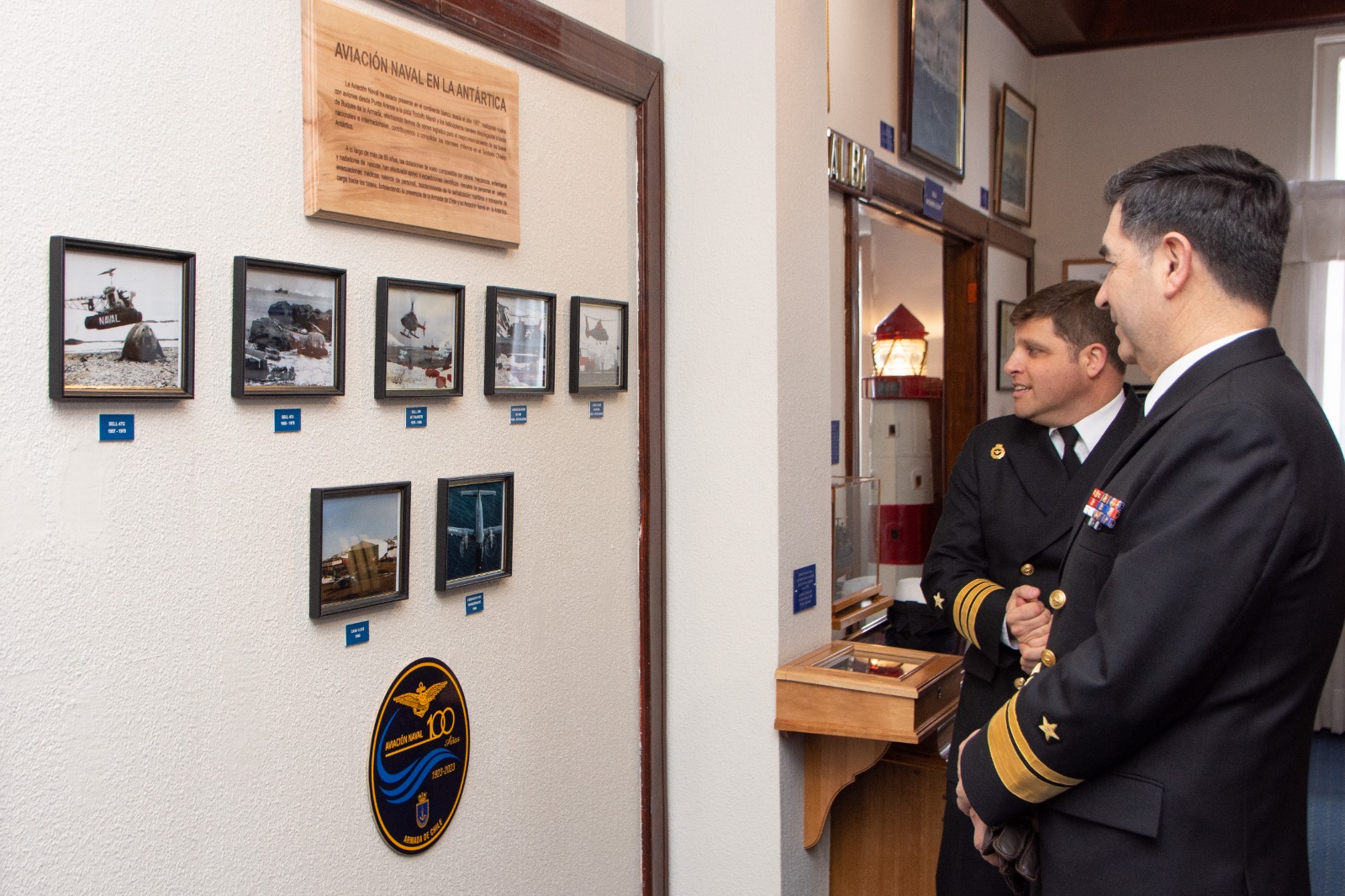 En dependencias del Museo Naval y Marítimo de Punta Arenas se efectuó ceremonia de reinauguración del sector de la Aviación Naval
