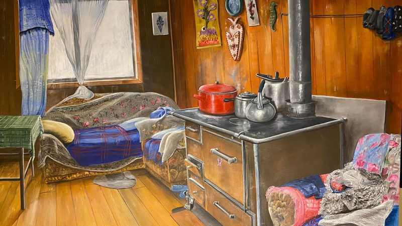En el calor de hogar magallánico | Benito Ruiz, pintor y dibujante