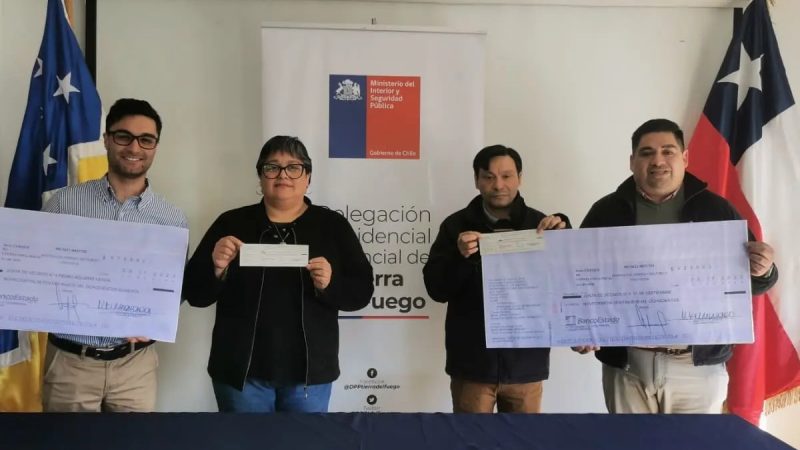 Delegación Provincial de Tierra del Fuego entregó recursos del Fondo Social Presidente de la República en Porvenir