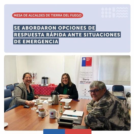 Mesa de Alcaldes de Tierra del Fuego abordó planificación de emergencias