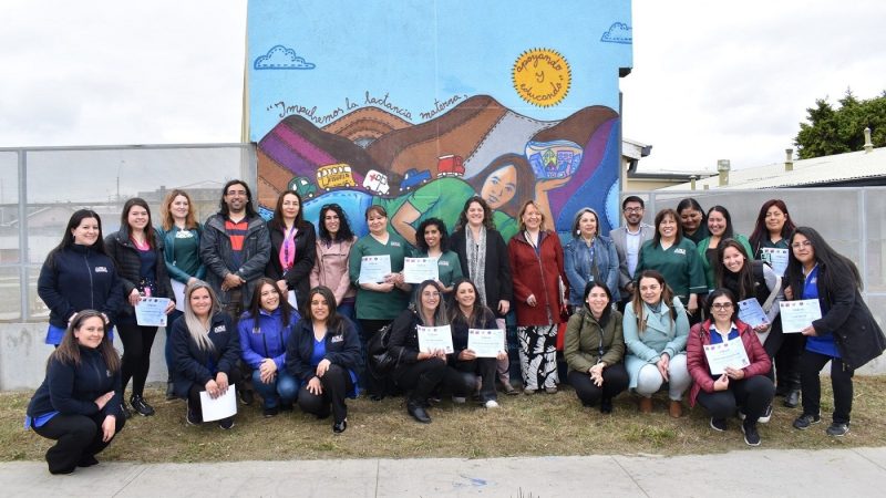 Fueron certificadas 24 mujeres integrantes de equipos de Jardines Infantiles por la Comisión de Lactancia Materna de Magallanes
