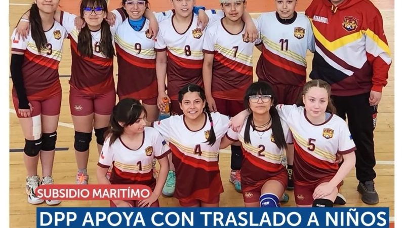 Delegación Presidencial de Tierra del Fuego apoya participación de estudiantes en competencia de Voleibol