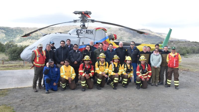 CONAF Magallanes contará con un helicóptero para combatir incendios forestales