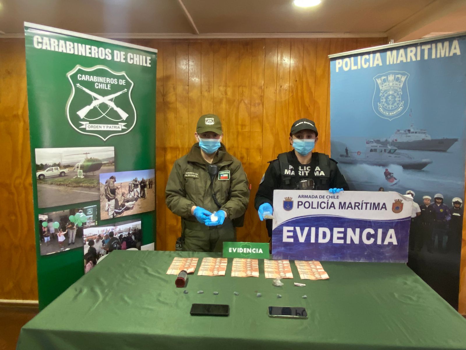 Carabineros y Policía Marítima detienen a un sujeto por tráfico ilícito de drogas en Puerto Natales