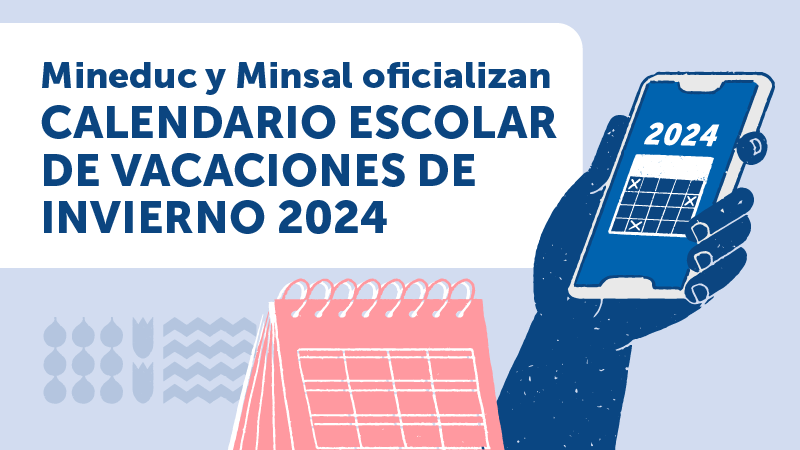 Mineduc y Minsal oficializan calendario escolar de vacaciones de invierno 2024
