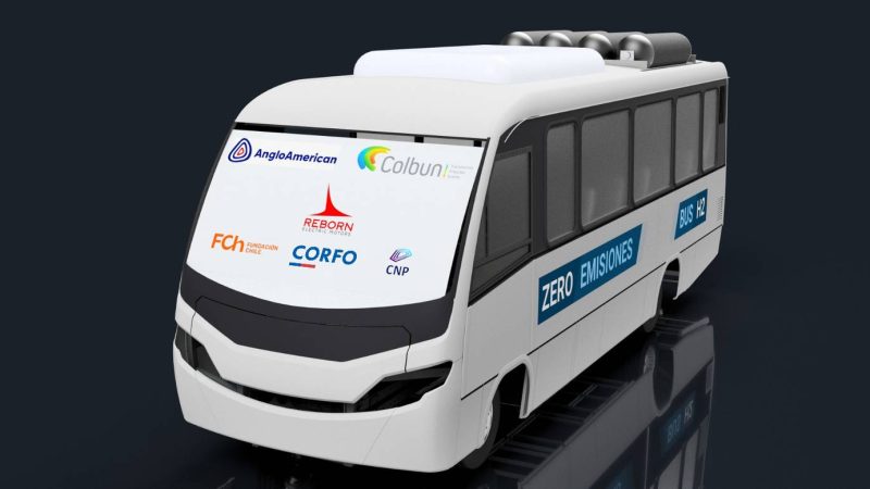 Cómo será el primer bus a hidrógeno fabricado en Chile