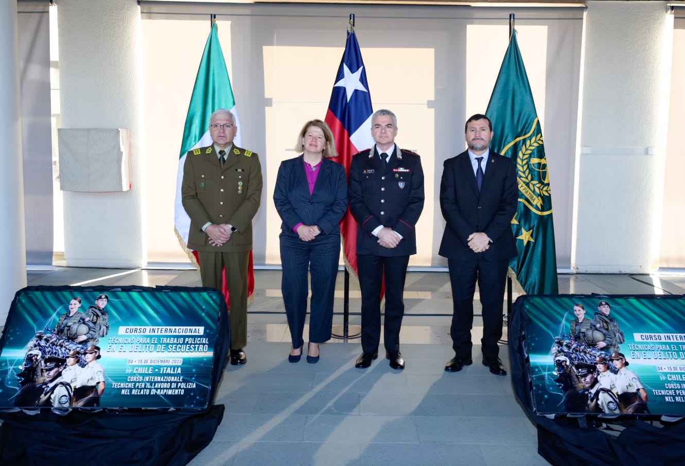 Carabineros de Chile y el arma de Carabinieri de Italia intercambian experiencias sobre el trabajo policial ante el delito de secuestro