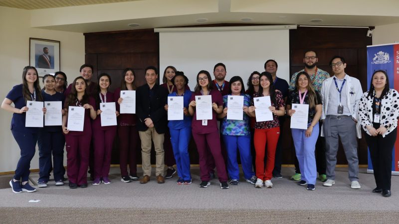 Hospital Dr. Augusto Essmann Burgos de Puerto Natales realizó ceremonia de traspaso de honorarios COVID-19 a contrata 