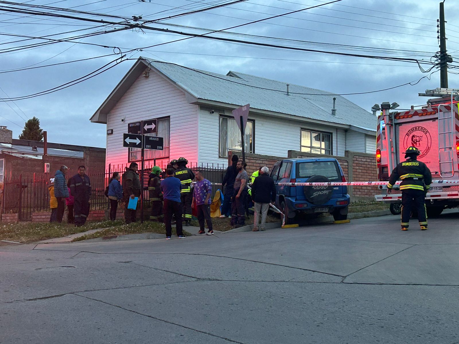 Atropello deja una mujer lesionada en el barrio sur de Punta Arenas.