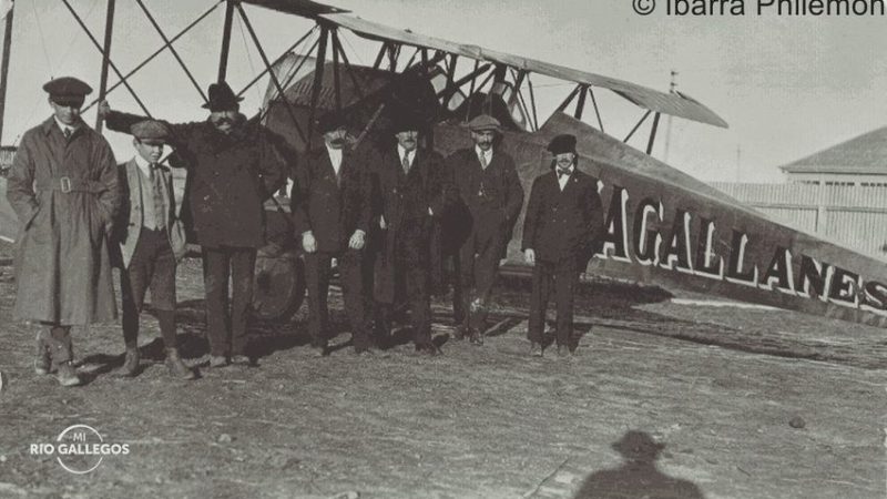 El primer vuelo en avión desde Punta Arenas hasta Río Gallegos en 1921 | Historia Magallanes