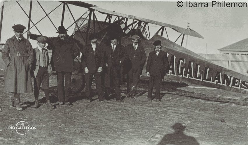 El primer vuelo en avión desde Punta Arenas hasta Río Gallegos en 1921 | Historia Magallanes