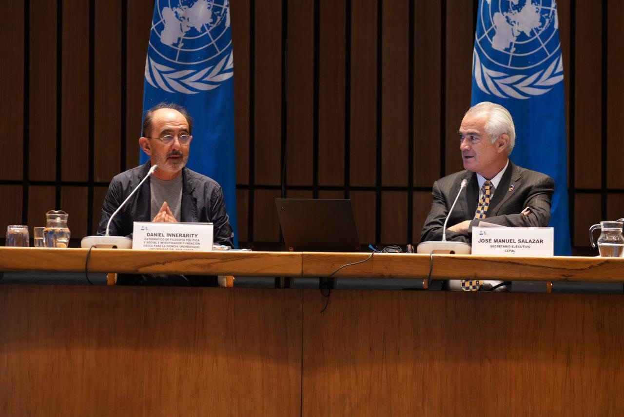 Daniel Innerarity analizó en la CEPAL los peligros que las nuevas tecnologías digitales y la Inteligencia Artificial pueden representar para la democracia