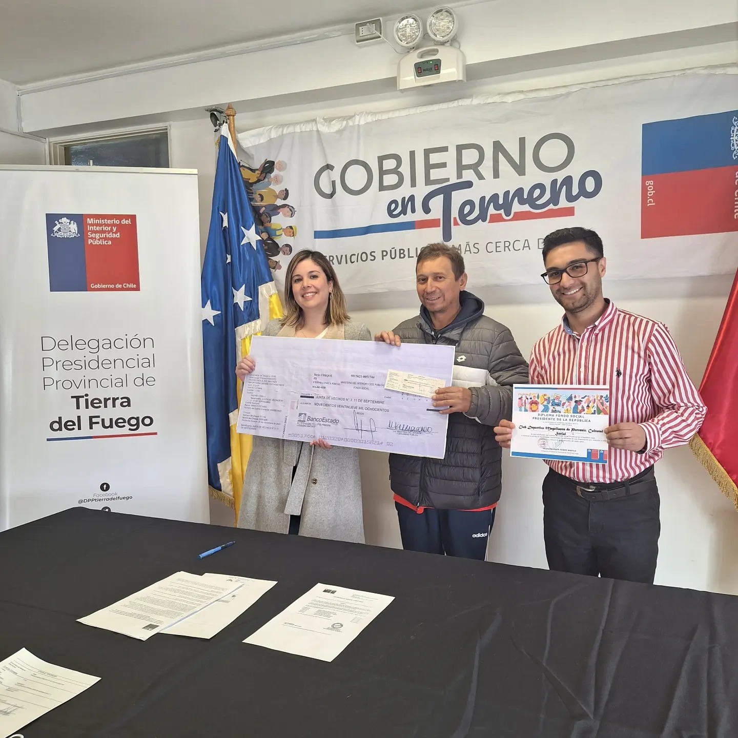 Delegación Provincial de Tierra del Fuego entregó un nuevo Fondo Social Presidente de la República para agrupación deportiva de Porvenir