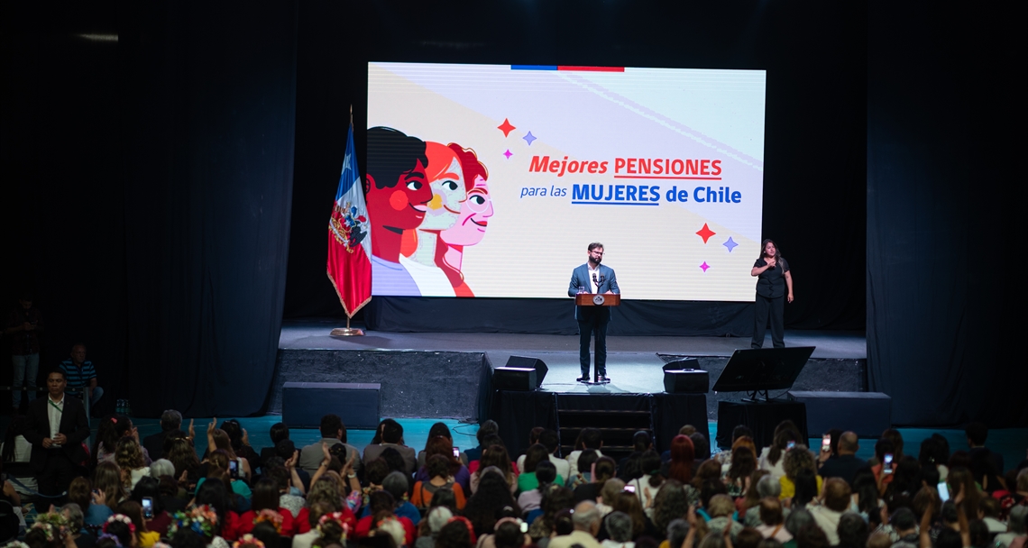 Presidente de la República, Gabriel Boric: “Nuestro compromiso con mejorar las pensiones está más firme que nunca”