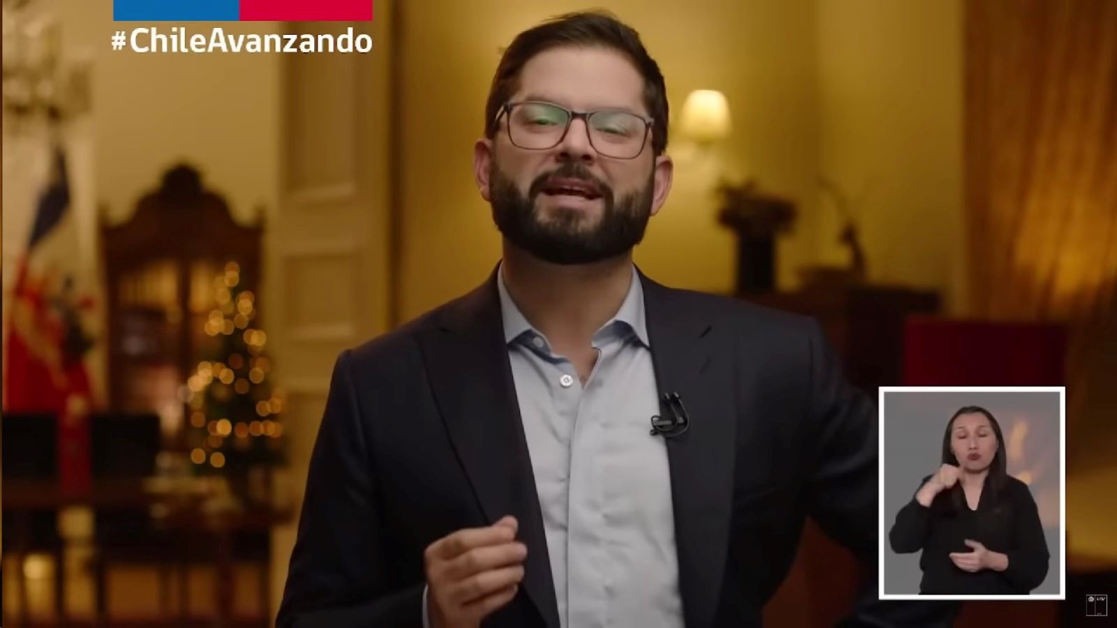 Presidente de la República Gabriel Boric despide el año 2023