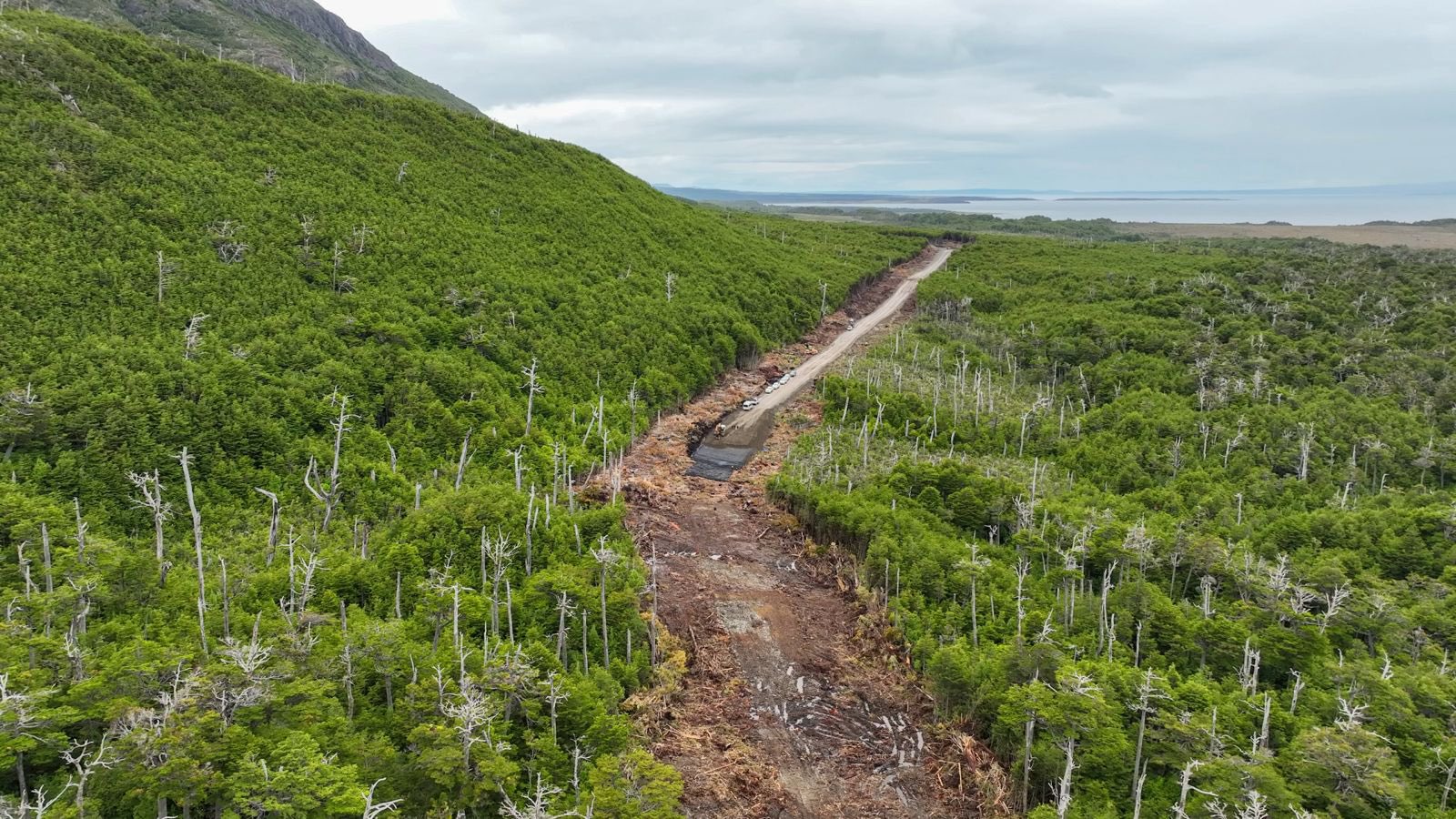 87% de avance presentan obras del camino Hollemberg – Río Pérez ejecutadas por MOP Magallanes