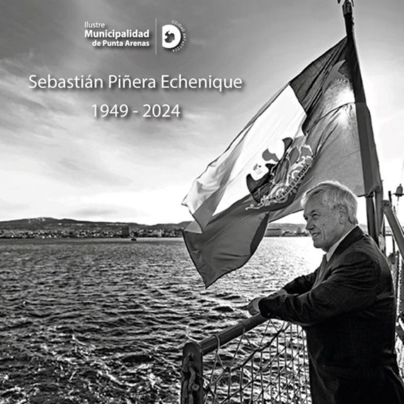 Municipio de Punta Arenas expresa sus condolencias por el fallecimiento del ex Presidente Sebastián Piñera