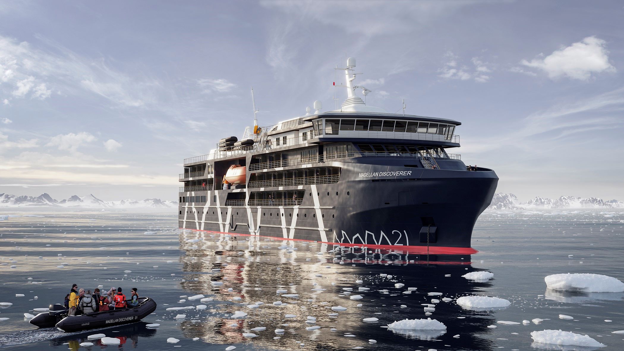 Turismo al Polo Sur: Asenav y Antarctica21 inician construcción del «Magellan Discoverer» un lujoso crucero híbrido-eléctrico