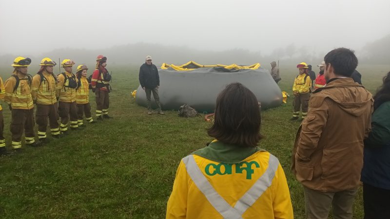 CONAF dio a conocer operatividad y distribución de piscinas autosoportantes para enfrentar incendios forestales en la región