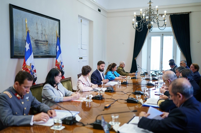 Presidente de la República, Gabriel Boric Font, encabeza el Consejo de Seguridad Nacional