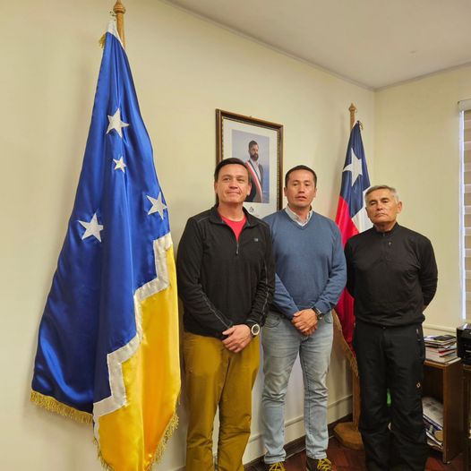 SEREMI de Deportes y Director regional del IND se reúnen en Porvenir con Delegado Presidencial (s) de Tierra del Fuego