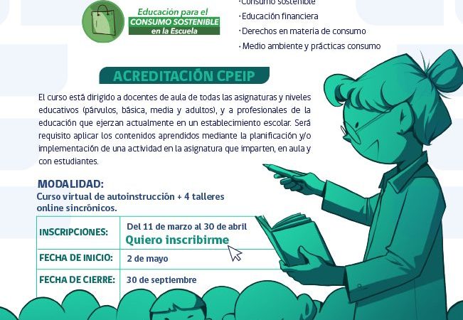Curso de desarrollo profesional ofrece SERNAC: «Educación para el consumo sostenible en la Escuela»