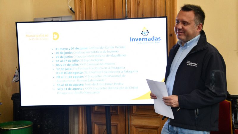 Alcalde Claudio Radonich presentó calendario de actividades de Invernadas 2024 | Imperdibles panoramas como el Chapuzón del Estrecho y Carnaval de Invierno en Punta Arenas