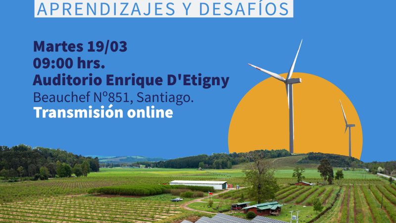 Realizarán seminario este martes 19 de marzo para abordar los impactos a 10 años desde la creación de la Ley de Generación Distribuida