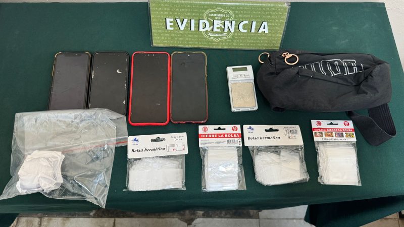 Carabineros detiene a dos individuos por microtráfico de drogas, conducción temeraria y atentado a la autoridad en Punta Arenas