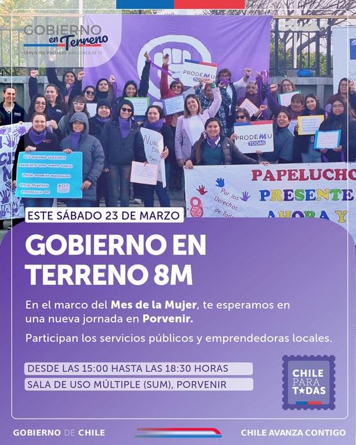 Nueva jornada de Gobierno en Terreno se efectuará en Porvenir este sábado 23 de marzo