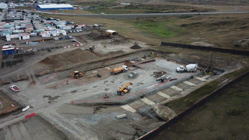 Avanzan trabajos de construcción del nuevo Gimnasio Mario Zavattaro de Porvenir