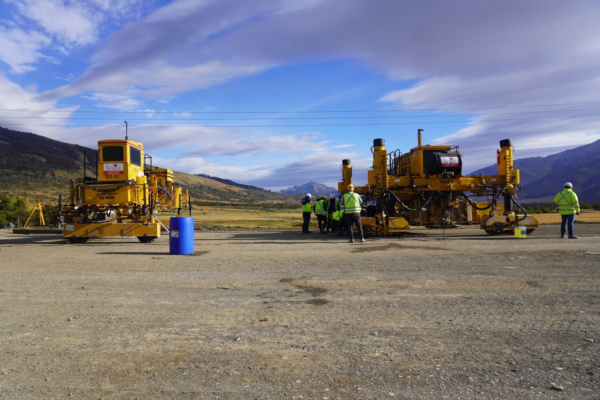 Se inician trabajos de pavimentación en el sector Tres Pasos, comuna de Torres del Paine