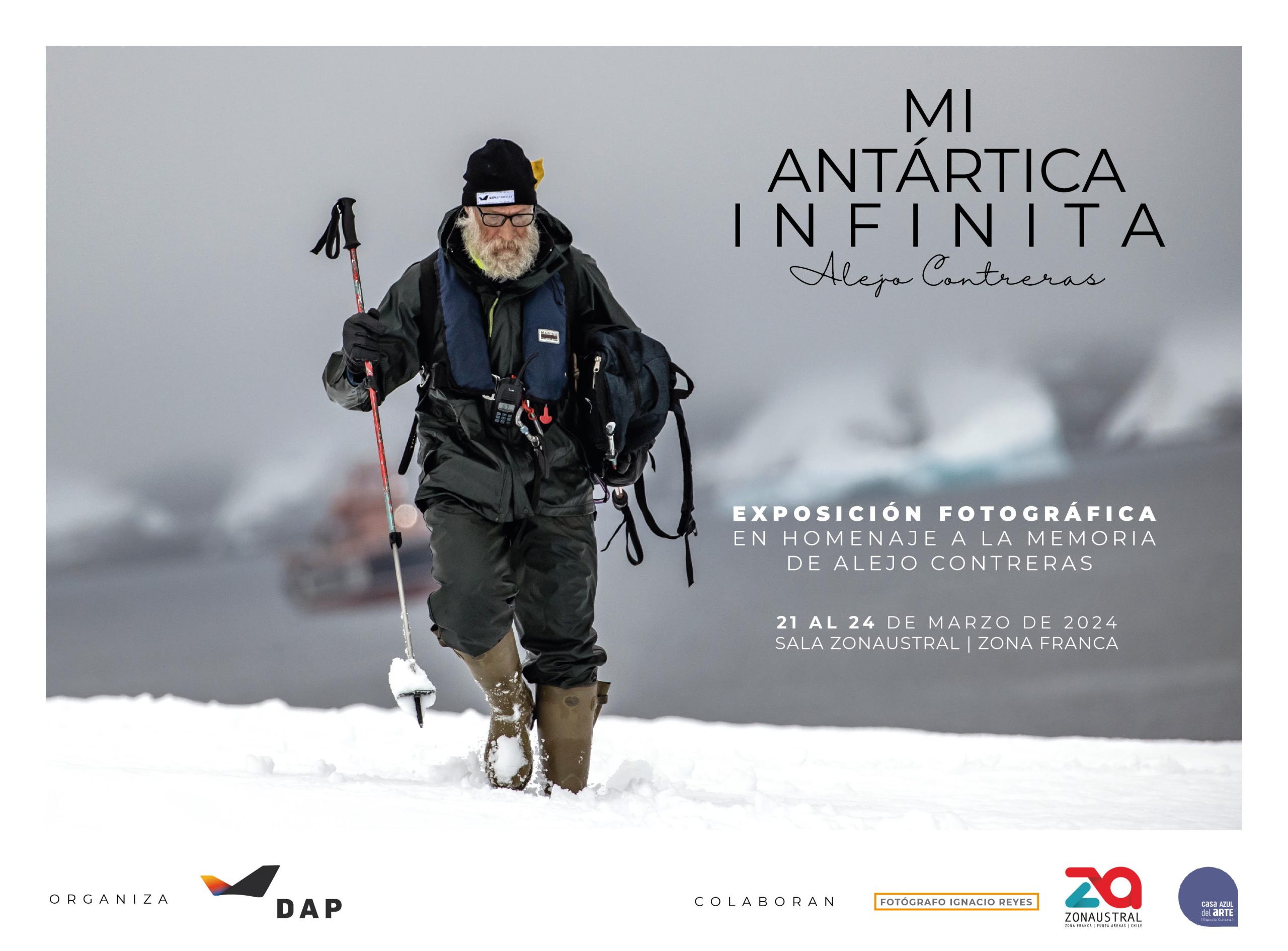 “Mi Antártica Infinita”, exposición fotográfica de DAP en homenaje al explorador Alejo Contreras