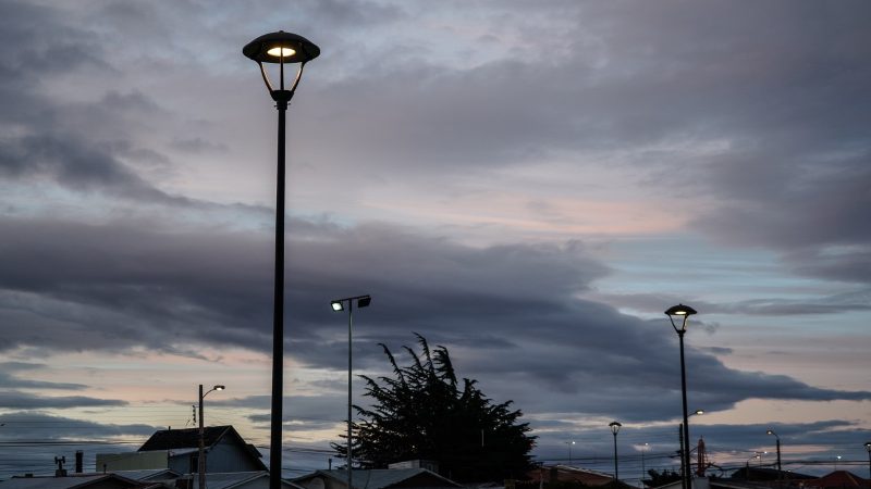 Municipio realizó cambio de luminaria peatonal de Plaza Progreso