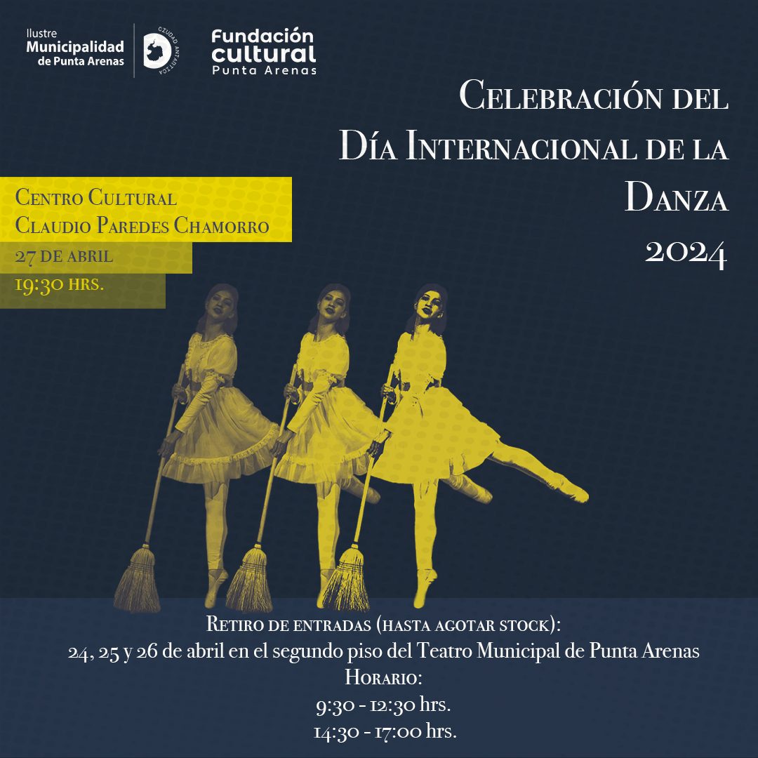 Gran celebración del Día Internacional de la Danza se realizará de manera gratuita en el Centro Cultural Claudio Paredes Chamorro de Punta Arenas