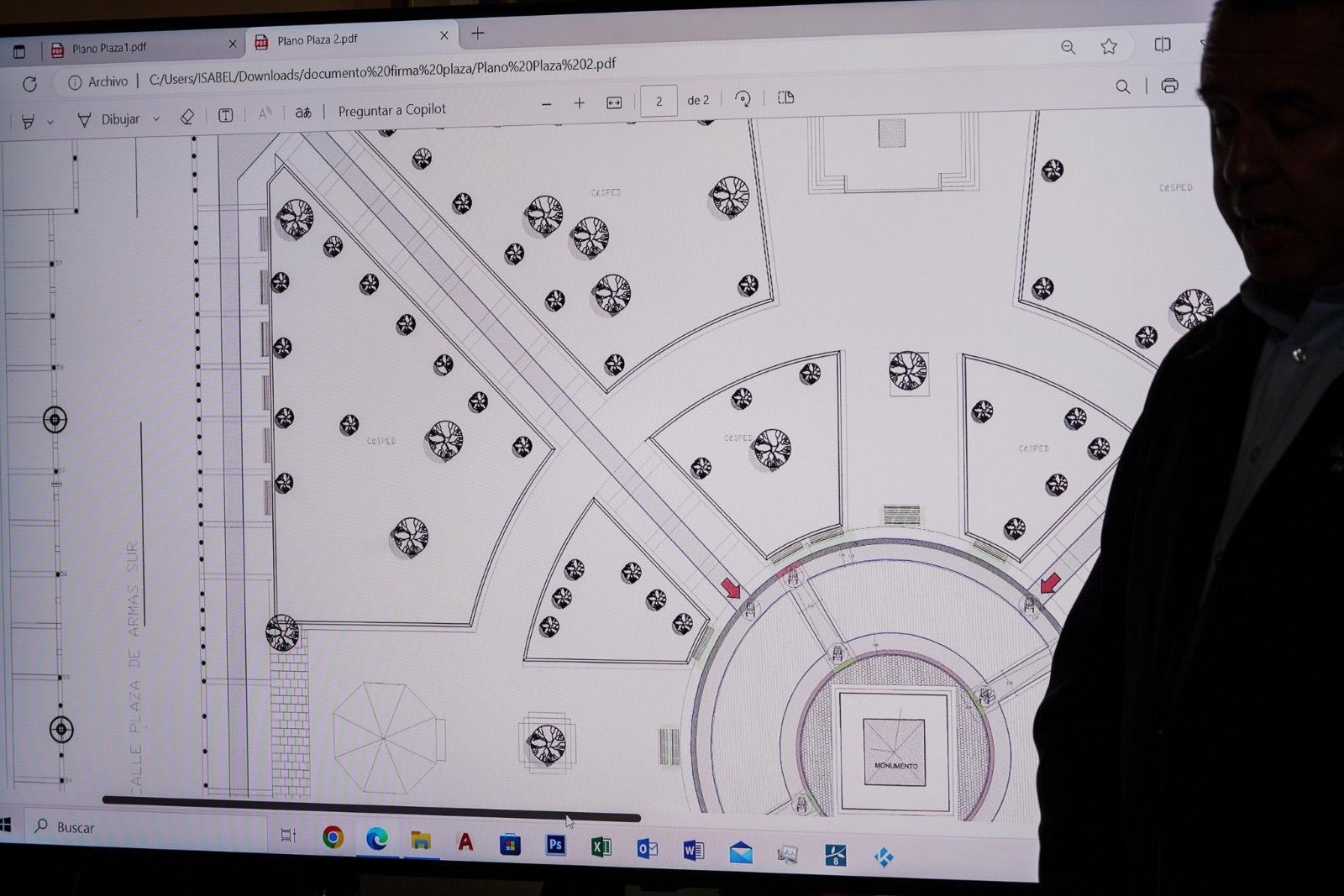 Municipio presenta proyecto de mejoramiento de empedrado de Plaza de Armas