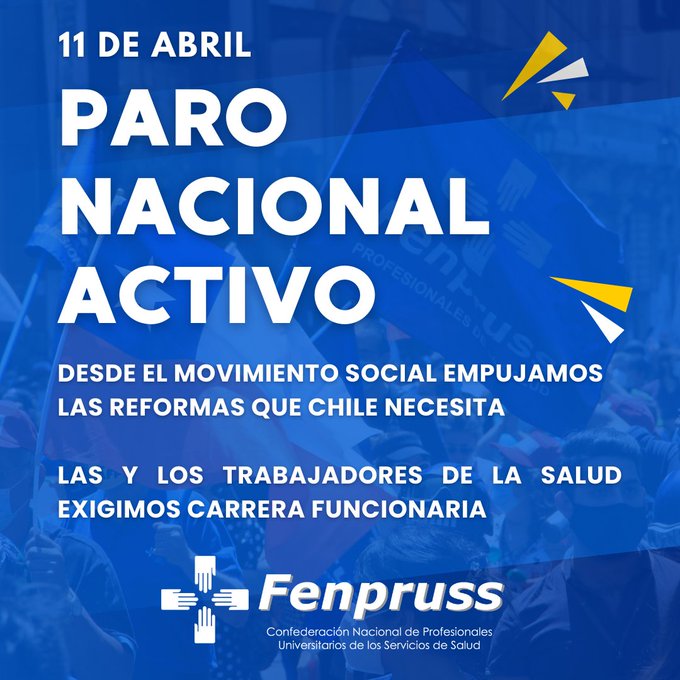 Gremios de la Salud adhieren al paro activo nacional del 11 de abril