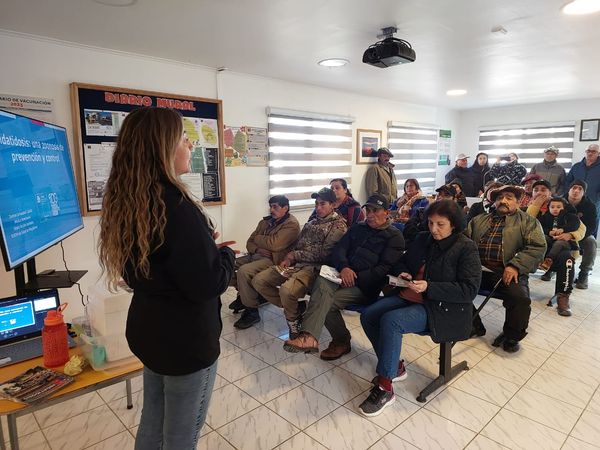 Médica Veterinaria de la SEREMI de Salud imparte exposición sobre prevención de hidatidosis en Río Verde