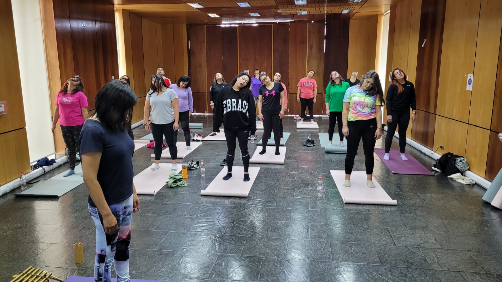 Jornada de Yoga se realizó en la SEREMI de Salud y Servicio de Salud Magallanes en el Día Nacional del Deporte