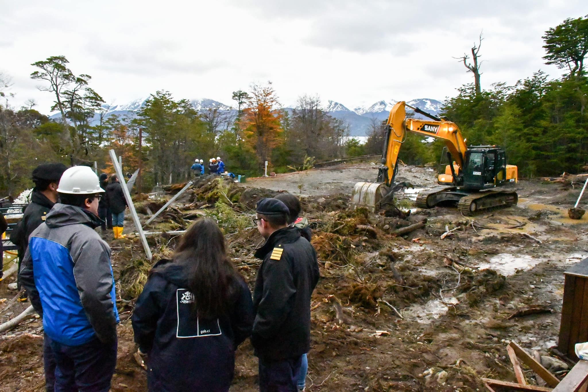 Emergencia comunal en Cabo de Hornos: Cogrid Provincial evalúa avances en desagüe de la captación siniestrada de Puerto Williams