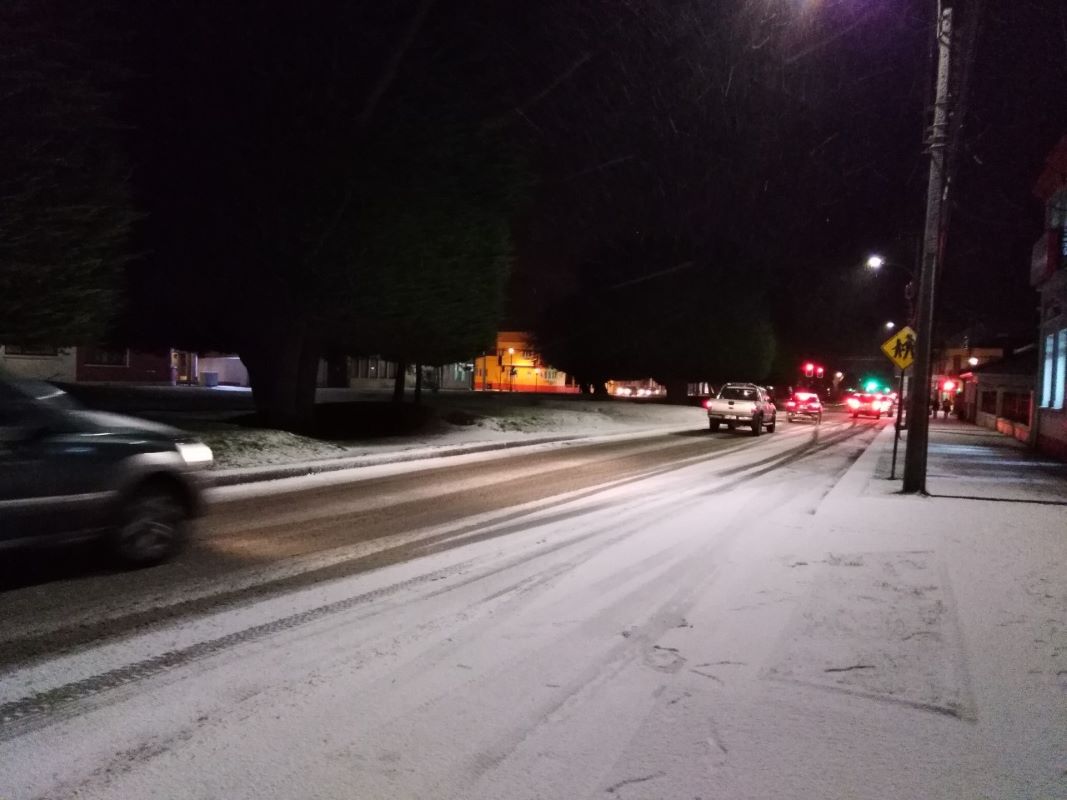 Bajas temperaturas y eventuales chubascos de nieve y aguanieve se pronostican este jueves 23 de mayo en Magallanes
